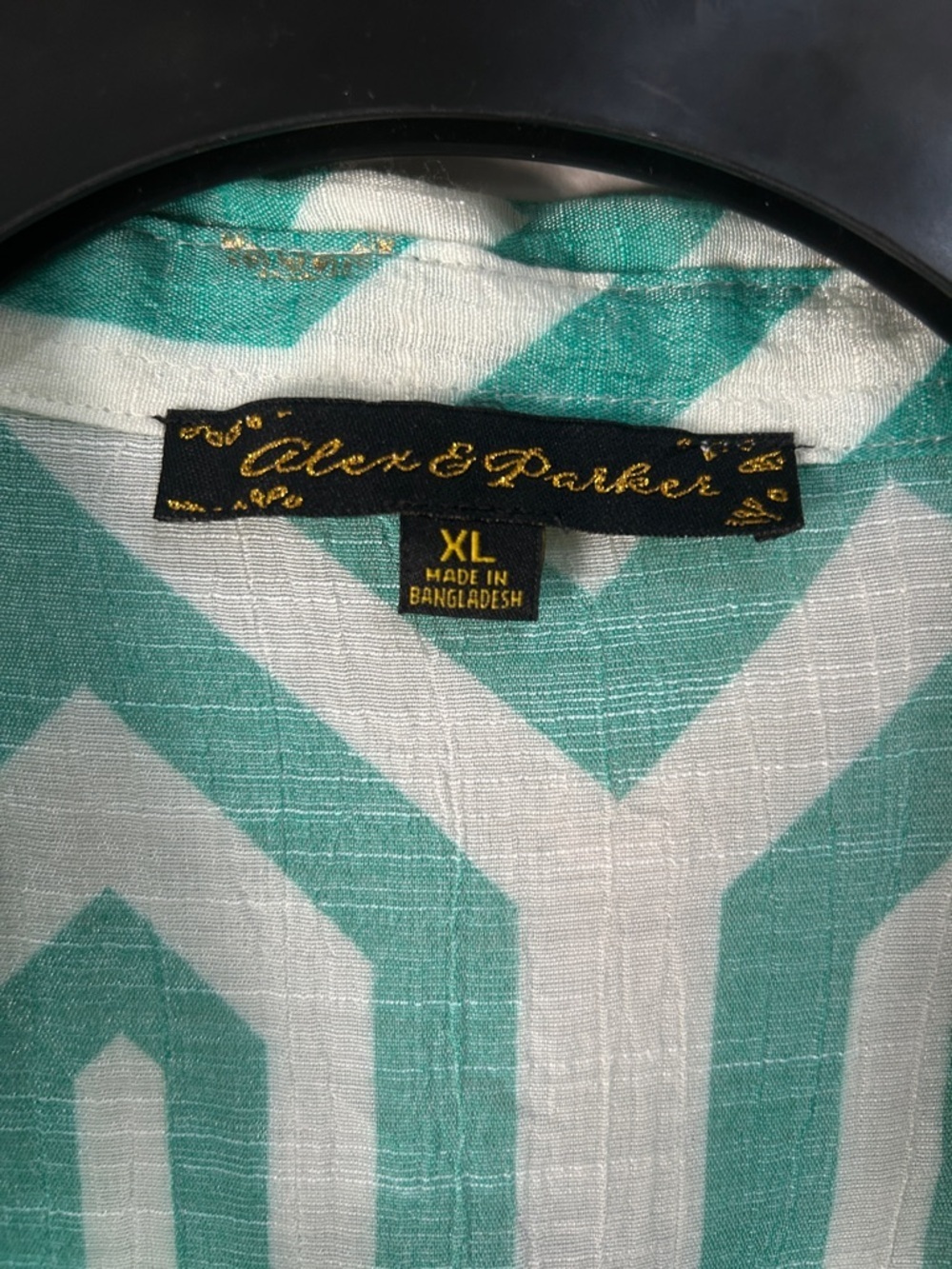 Alex & Parker Sleeveless Geo Pattern Mint Maxi Dress Tiered Sz XL Boho TC0361 - Picture 3 of 9